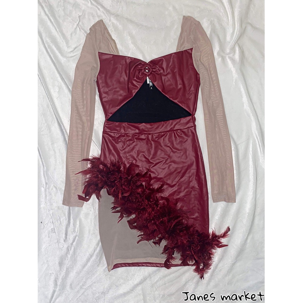 DOLLSKILL x K TOO Sangria Stir It Up Red Cut Out Mini Dress/US S